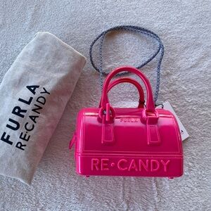 furla berry candy boston mini top handle bag
